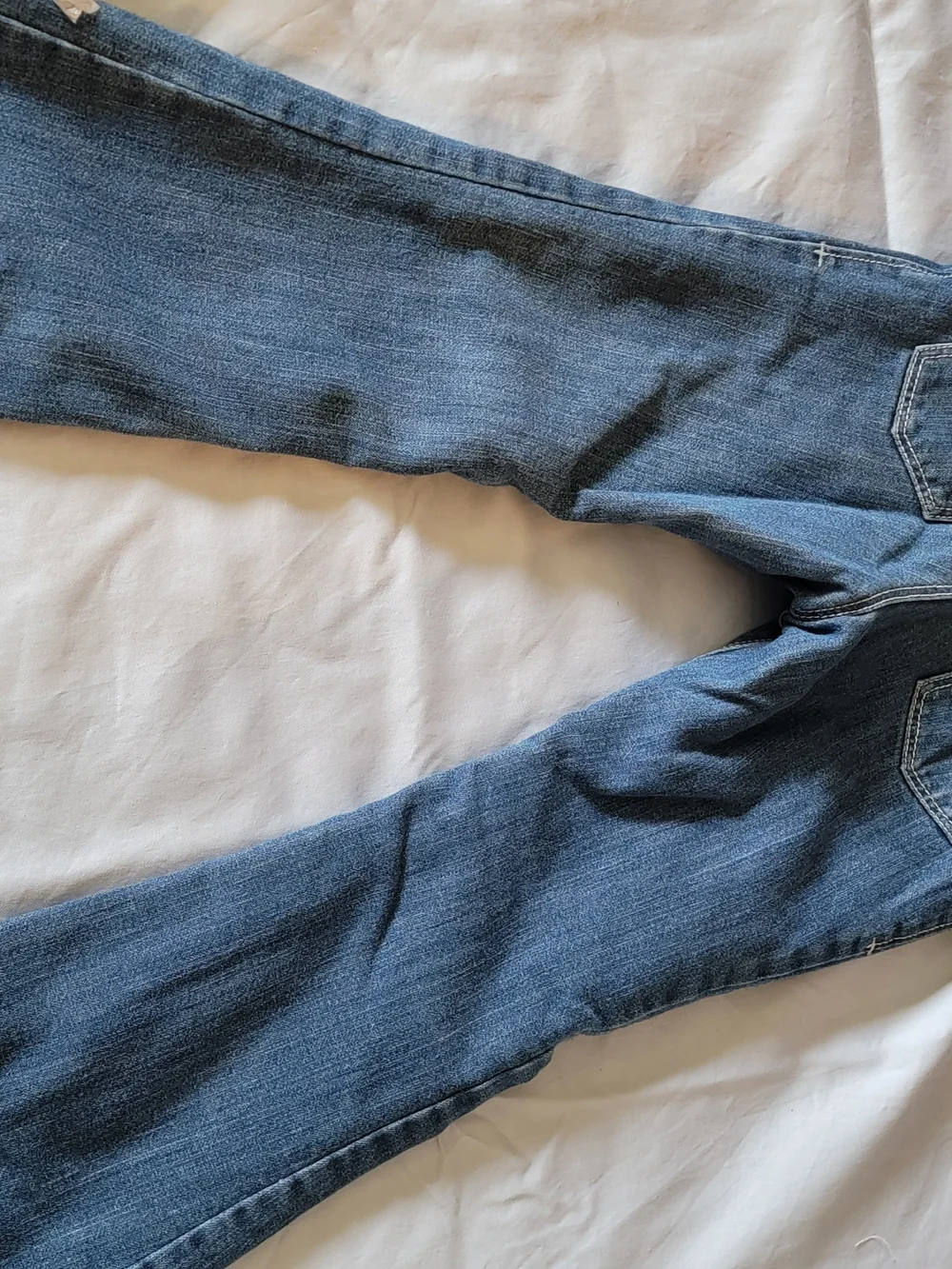 Girls Old Navy Red Plaid Shirt And 2 Jeans Lot